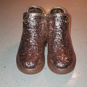 Michael Kors Dusty Rose/Rose Gold Hi-Top Sneakers